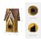 Glitzhome® 12" Retro Yellow Distressed Cottage Birdhouse